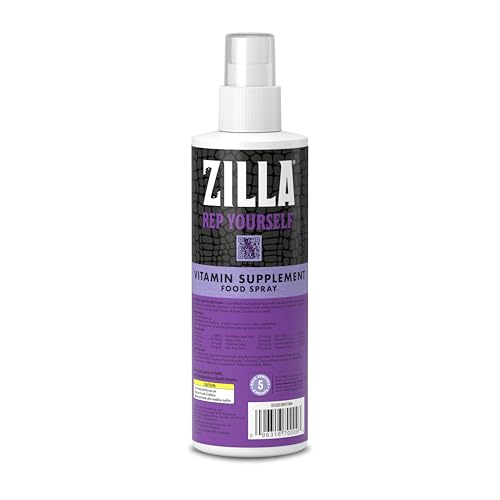 Zilla Vitamin Supplement Food Spray, with Carotene, Spray-on Multivitamin Supplement for Reptiles