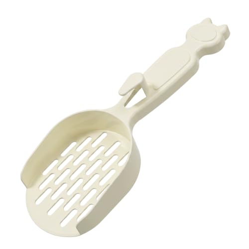 Poop Scooper Cat Litter, Plastic Cat Box Scooper Cute Litterbox Scoop Litter Cleaner Sifter for Cats Kitty Dog Rabbit Hamster, Quickly Filter Litters Lumps