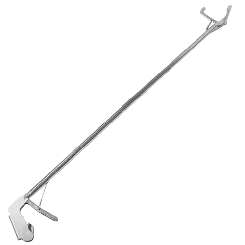 Stainless Steel Snake Catcher Clip Reptile Grabber with Lock Non-Slip Grip for Safe Snake Handling and Secure Capture in Garden and Zoo Use