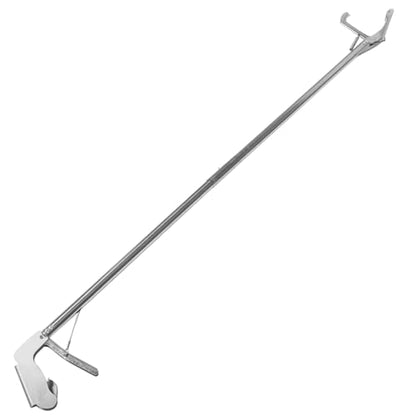 Stainless Steel Snake Catcher Clip Reptile Grabber with Lock Non-Slip Grip for Safe Snake Handling and Secure Capture in Garden and Zoo Use