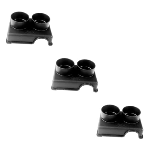 DOITOOL 3pcs One Reptile Feeder Bowl Snake Enclosure Accessory Water Dish for Lizards Crested Gecko Food Bowl Observation Box Suction Cups for Reptiles