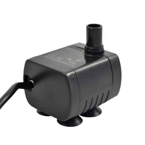CONQUERALL Solar Fountain Pump DC 12V 3W Aquarium Pump 200L/H 1.5m Head for Bird Bath - color: 12v 3w 200l/H 1.5m Head, size: 1PC