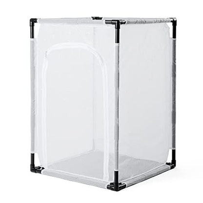 36" Large Monarch Butterfly Habitat Cage, Outdoor Insect Mesh Cage Terrarium 24" x 24" x 36" - style: Poles Slide Through Cover 36" Tall