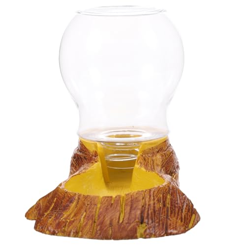 Automatic Resin Waterer for Crawler Turtles and Lizards 2L Capacity Reptile Tank Water Dispenser Landscape Decoration
