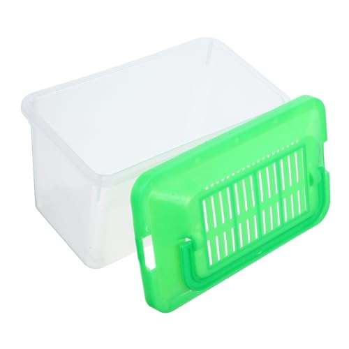 COLLBATH Portable Plastic Turtle and Fish Tank Aquarium for Reptiles and Pets Lightweight Transport Container Easy to Clean Habitat for Turtles and Hamsters