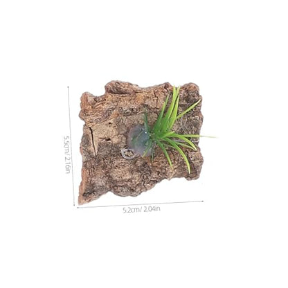 VANZACK 20pcs Natural Cork Bark Reptile Terrarium Background for Climbing and Hiding Tree Bark Decor for Reptile Tank Supplies Realistic Aquarium Habitat Enhancement
