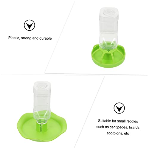 POPETPOP 2Sets Reptile Water Feeders Water Dishes for Turtles Geckos Snakes Lizards Pet Food Holders for Daily Use Easy to Maintain