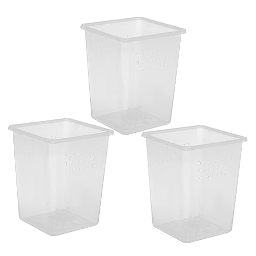 Sosoport 3pcs Incubator Habitat Boxes Small Enclosures for Tarantula Scorpion and Easy to Clean Bins Ventilation