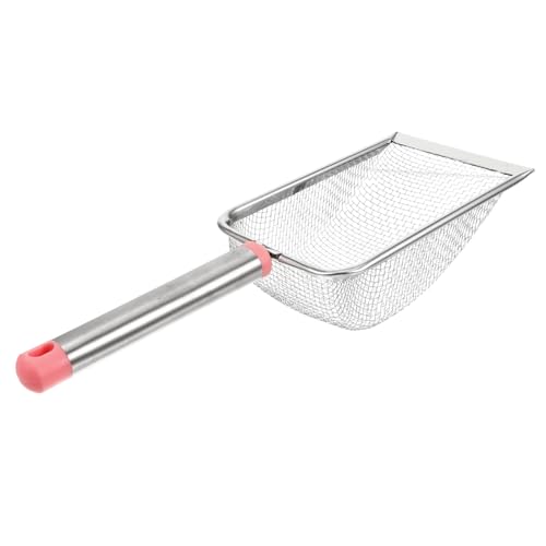 BESPORTBLE Stainless Steel Cat Litter Scoop Fine Mesh Excrement Shovel for Easy Cleaning of Litter Box and Reptile Terrarium Waste Pet Tool Mesh
