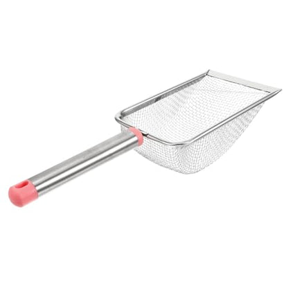 BESPORTBLE Stainless Steel Cat Litter Scoop Fine Mesh Excrement Shovel for Easy Cleaning of Litter Box and Reptile Terrarium Waste Pet Tool Mesh
