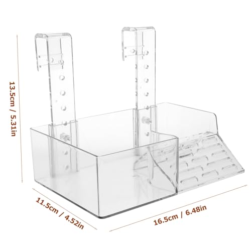 MERRYHAPY Wall-Mounted Turtle Basking Platform Acrylic Reptile Tortoise Climbing Rack