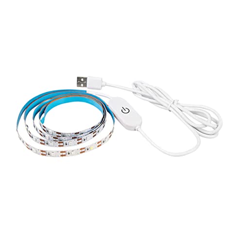 VICASKY USB Full Plant Growth Lamp Strips Waterproof LED Grow Light Strips Adjustable Brightness for Indoor Plants 5V Touch Control for Greenhouse Lighting