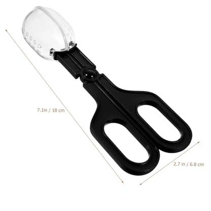 UKCOCO 3Pcs Small Plastic Hamster Waste Scoop Durable Poop Picker with Ergonomic Design for Small Pets Easy to Store with Portable Handle for Guinea Pig and Reptile