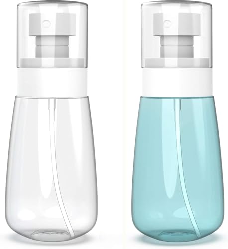Small Spray Bottle Travel Size 2oz/60ml Fine Mist Mini Empty Spray Bottles for face Hair Mist Refillable Perfume Portable Atomizer Bottle - color: 60ml - Pack 2