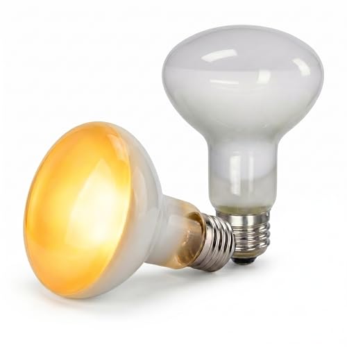 100W Reptile Heat Lamp, 2Pack Reptile Heat Lamp Bulbs, UVA Natural Daylight Reptile Basking Bulbs for Reptiles, Bearded Dragon, Lizard, Chicken, Turtle, Snake