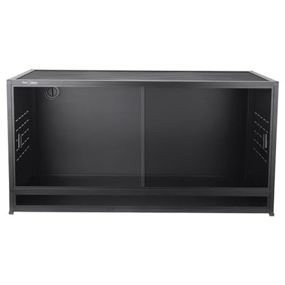 PVC Reptile Enclosure Bearded Dragon Tank 44 Gallon Snake Enclosure,Terrarium for Lizard Snake, 40x16x16 Reptile Terrarium Wide Breeding Lounge Vivarium Area with Sliding Doors Lock