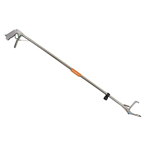Snake Tong Foldable Self Lockable Stainless Steel Strong Reptile Grabber Catcher Snake Handling Tool