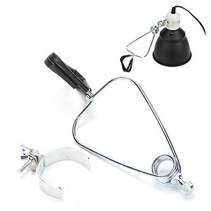 Zerodis Adjustable Reptile Lampshade Fixing Clip,Lampshade Holder Clamp Lamp Stand Fixture for Ceramic Heat Emitter Infrared Baking Heat Lamp