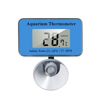 Suction Cup Reptiles Thermometer Hygrometer, Fast-Read °f / °c Digital Temp & Humidity Gauge for Terrarium Tank Enclosure, for Bearded Dragon, Snake, Tortoise
