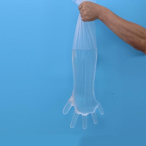 50PCS Disposable Gloves, Long Sleeve Gloves, Cow Examination, Cleaning, Hunting, Field Dressing and Gardening Gloves