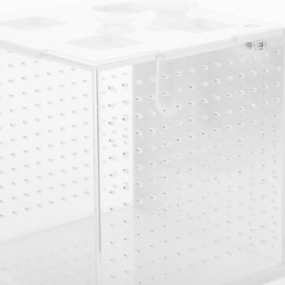 Reptile Feeding Box and Spider Terrarium Plastic Breeding Habitat Enclosure for Jumping Spiders and Frogs Ventilation Suitable for Pet Insects and Small Reptiles