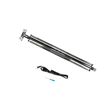 T5HO Double 12” UVB Reptile Light Fixture 15W + Double GU10 basking Heat lamp Fixture 35W, Bearded Dragon and Reptile Terrarium Light Fixture