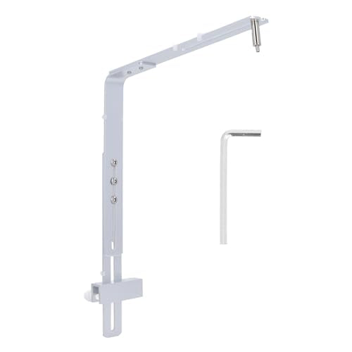 Aquarium Light Riser, Adjustable Professional Aquarium Light Stand, Aluminum Alloy Aquarium Light Holder, Aquarium Lamp Bracket, Fish Tank Lighting Holder for Aquarium LED Light - color: Silver