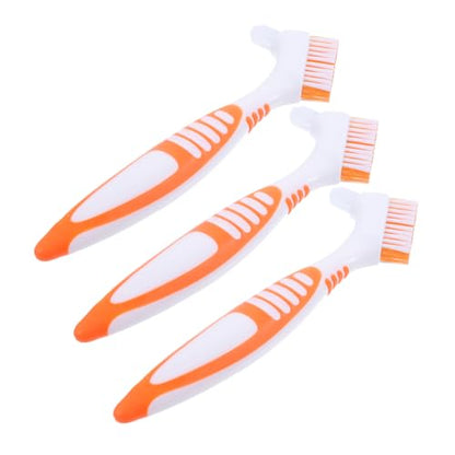 GANAZONO 3pcs Turtle Shell Cleaning Brush Portable Turtle Clean Brush Mud Remover - color: Orange