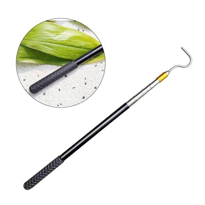 Light Weight Awning Opener Poles Stainless Steel Pull Rod Snake Hook Telescopic Catcher Tool for Easy to Setups