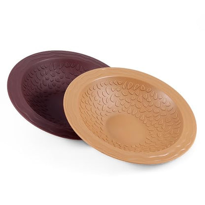 Turtle Bathing Pool Small for Reptiles & Amphibians - Resin Water Dish & Feeding Bowl with Gentle Slope - Safe for Turtles, Lizards, Frogs, Snakes (Yellow) - color: Yellow