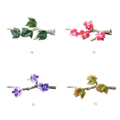 Reptiles Corner Branch Climbing Branch Vine for Terrariums Life Like Plant Decorative Suction Cup Vine for Turtles Lizards
