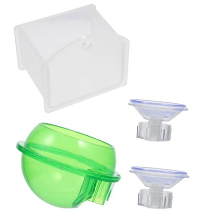 TOYANDONA 2pcs Reptile Feeding Bowl Set Plastic Water Dish for Lizard Gecko Chameleon Escape Crawling PET Food Container Suitable for Terrarium