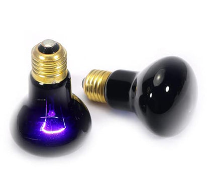 100W Night Heat Lamp Reptile Heat Bulb Heat Emitter Pet Heating Lamp Infrared Moonlight UVA Basking Spot Lamp E26 Lamp for for Reptile and Amphibian Lizard Turtle Snake Bearded Dragon,2-Pack