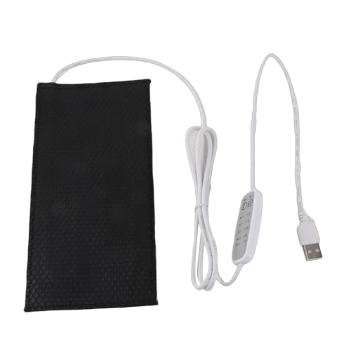 Reptile Heating Pad DC 5V Under Tank Terrarium with Temperature Control USB Power Safety 4 Gear Adjustment Reptile Heat Mat for Turtle Tortoise Snakes Lizard Gecko (25x30cm) - size: 25x30cm