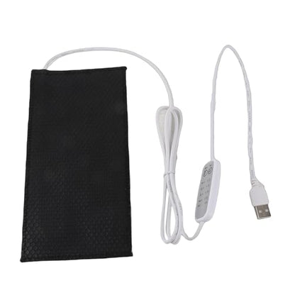 Reptile Heating Pad DC 5V Under Tank Terrarium with Temperature Control USB Power Safety 4 Gear Adjustment Reptile Heat Mat for Turtle Tortoise Snakes Lizard Gecko (25x30cm) - size: 25x30cm