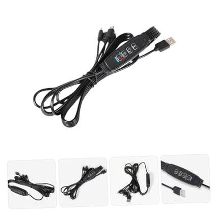 Holibanna Adjustable Brightness Plant Light Control Switch Kit with USB Timer Remote for Indoor Plants Seedling Succulent Hydroponic LED Grow Light Strip