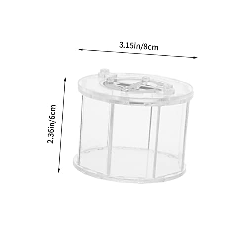 COLLBATH Transparent Reptile Breeding Box with Ventilation Feeding Case for Spiders Geckos and Snakes Durable Acrylic Habitat for Pet Display and Observation