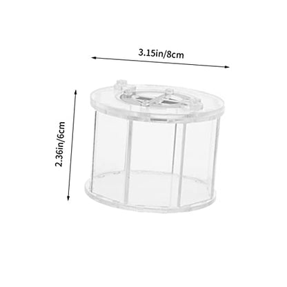 COLLBATH Transparent Reptile Breeding Box with Ventilation Feeding Case for Spiders Geckos and Snakes Durable Acrylic Habitat for Pet Display and Observation