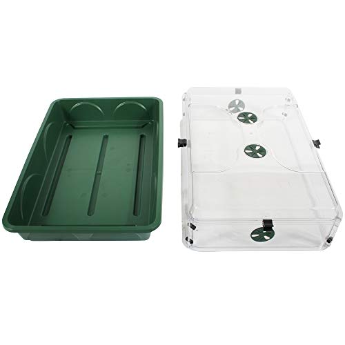 EarlyGrow 12-Pack of Locking Clips Domed Propagators, Black (70903-12)