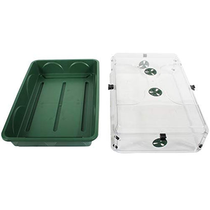 EarlyGrow 12-Pack of Locking Clips Domed Propagators, Black (70903-12)