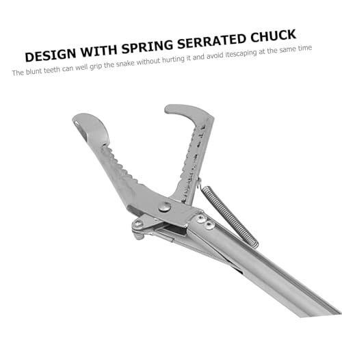 Toddmomy 1pc Stainless Steel Snake Catcher Practical Reptile Capture Tool for Safe Handling Folding Design for Easy Storage and Use