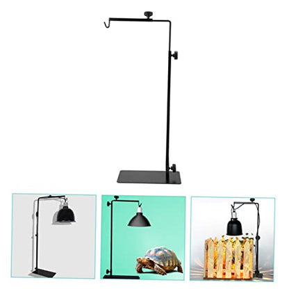 BESPORTBLE Adjustable Height Reptile Tank Lamp Stand Metal Light Rack Heat Lamp for Pets