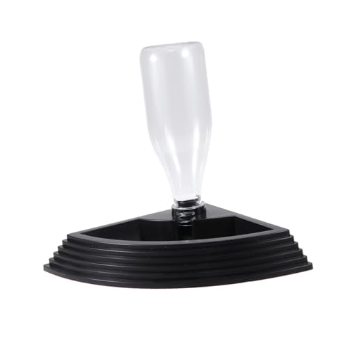FOMIYES 2pcs Automatic Triangle Feeder Water Dispenser for Reptiles Self-Watering Fountain for Turtles Crabs Lizards and Bearded Dragons Black - color: Blackx2pcs, size: Mx2pcs