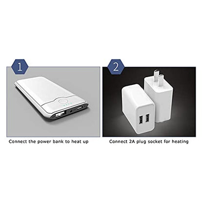 Heating Mat, USB Charging Adjustable Temperature Keep Warm Pad, Durable Plastic Waterproof for Lizard Snake(small)