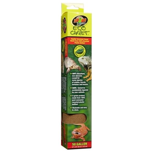 Zoo Med Eco Carpet Reptile Carpet - Tan 50 Gallon (15" x 48") - Pack of 6