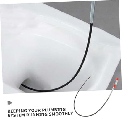 Spring Dredging Tool Fast Blockage Removal Versatile Materials Household Use Easy to Operate Drain Cleaning Brush Pressure-type Cleaning Hook Kitchen Bathroom Restaurant