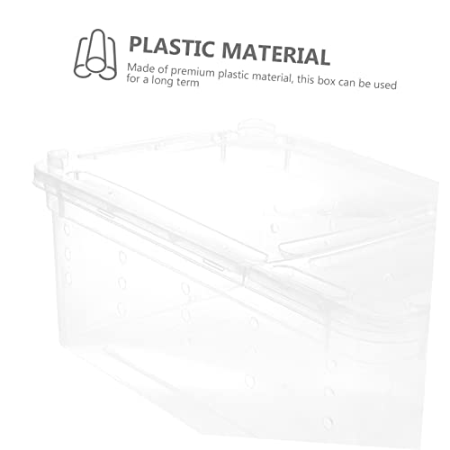 BESTonZON Practical Reptile Terrarium Full Observation Breeding Boxes for Spiders Lizards and Insects
