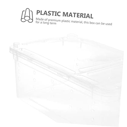 BESTonZON Practical Reptile Terrarium Full Observation Breeding Boxes for Spiders Lizards and Insects