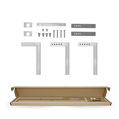 ONF Stainless Steel 304 Square Hanging Kit for Planted Terrarium & Aquarium Light, Suspension System, Adjustable Stand Hold up to 11lb 24-36 inch Fish Tank Light, 2 pcs Tubes in Pack, Left - size: Left