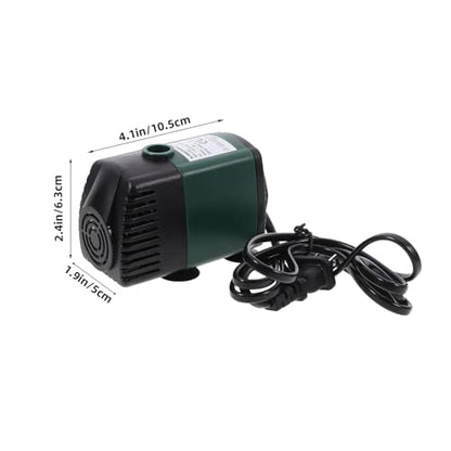 Toyvian Submersible Pond Pump with 9 Nozzles Fountain Kit Small Silent Water Pump for Fish Tank and Outdoor Water Garden Ac110v US Plug for Circulation and Hydroponics